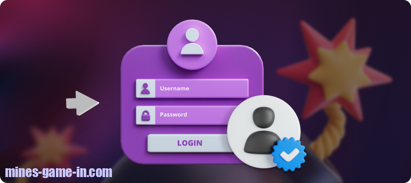 Start by registering in the Mines app, or log in directly if you already have an account